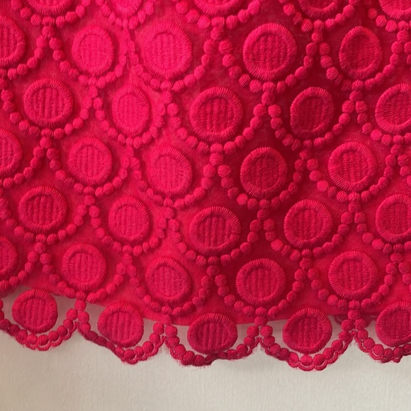 Bebe Fuschia Lace Embroidered Dress Small EUC - Picture 9 of 9